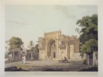 Gate Leading to a Musjed at Chunar Ghur, plate 25 from 